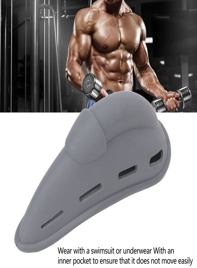 DAUERHAFT Men Bulge Pouch Cover , Water Washable Elasticity Skin Friendly Reusable Reduce Friction Men Circumcision Cover Soft Silicone for Daily Use - Image 2